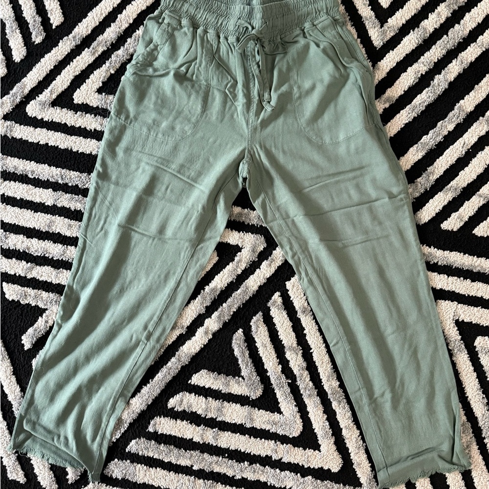 Thread & Supply Sage Green Textured Pants